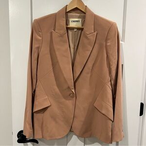 NWOT L'Agence Women's Toasted Almond Beige Chamberlain Blazer Size 8